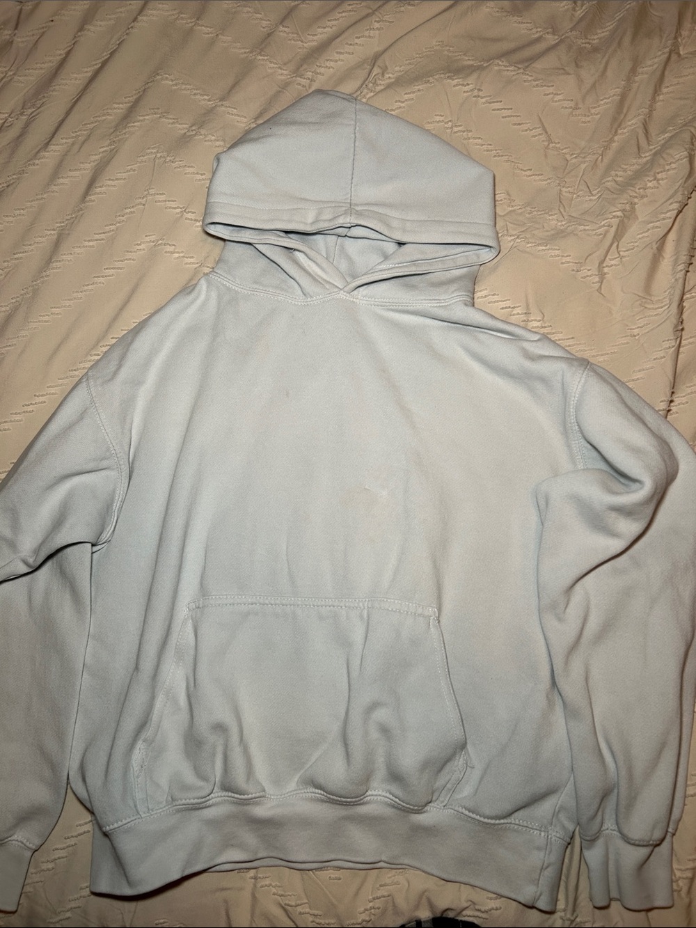 Brandy Light Blue Hooded Pullover Sweatshirt